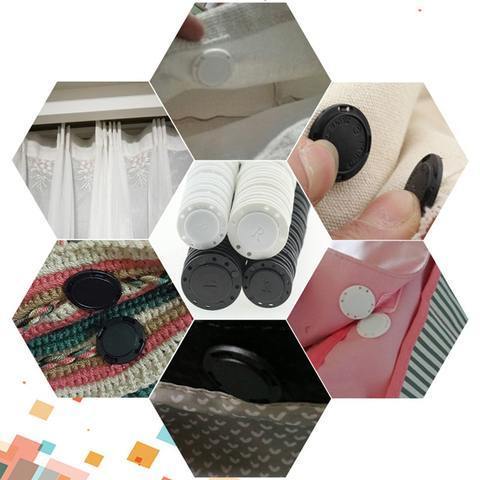 5PCS High-Grade Invisible Plastic Magnet Button Set - MaviGadget