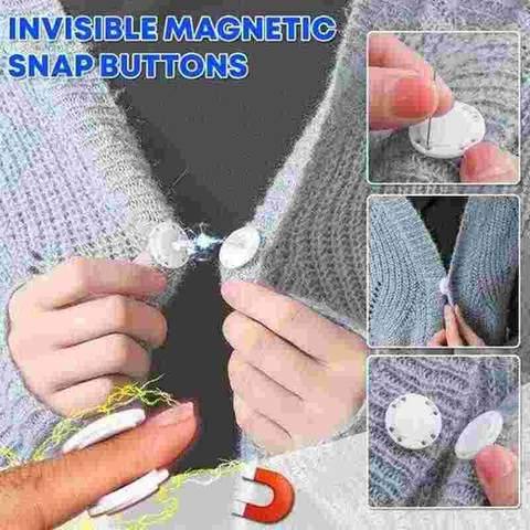 5PCS High-Grade Invisible Plastic Magnet Button Set - MaviGadget