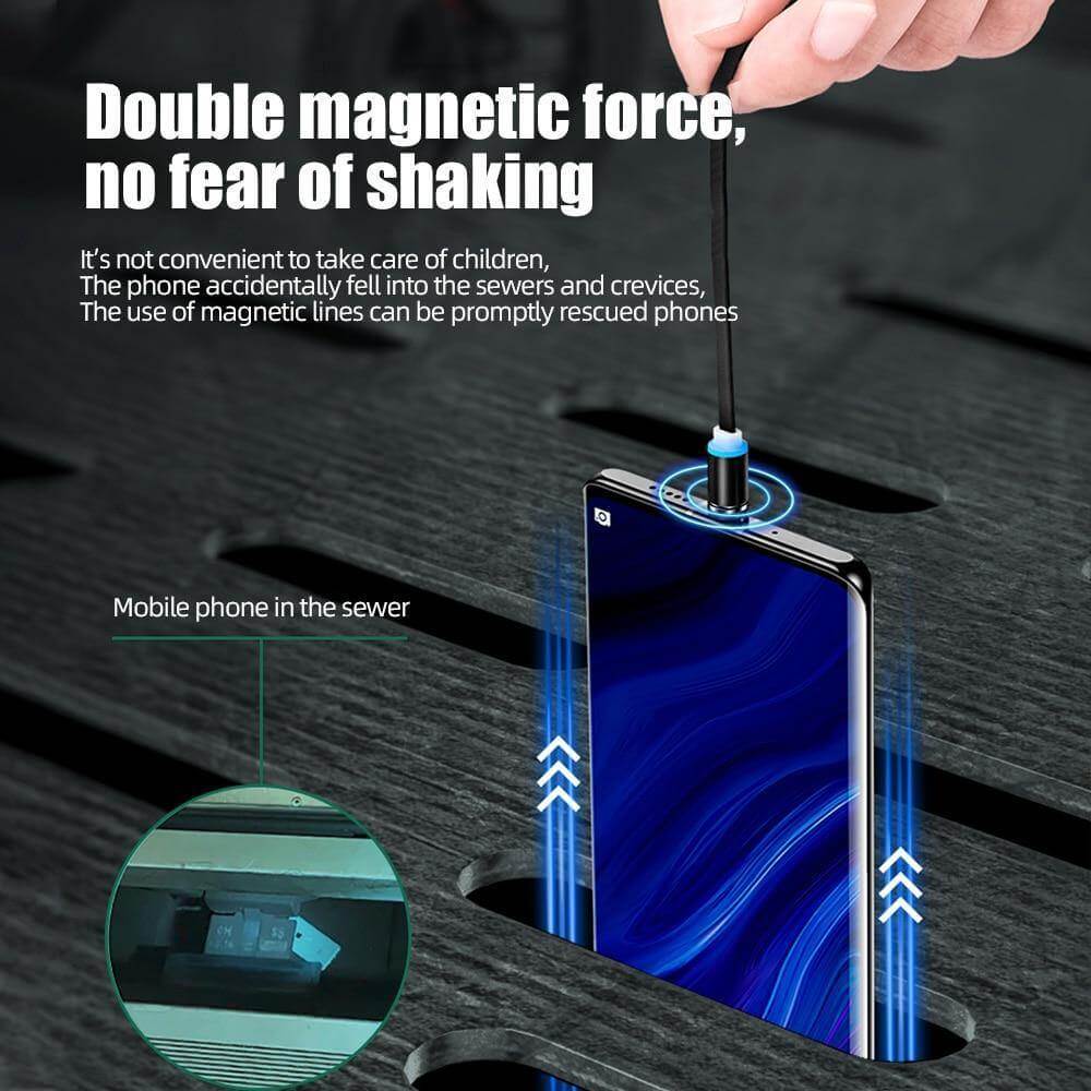 Universal Retractable Magnetic Charge Cable iPhone Samsung - MaviGadget