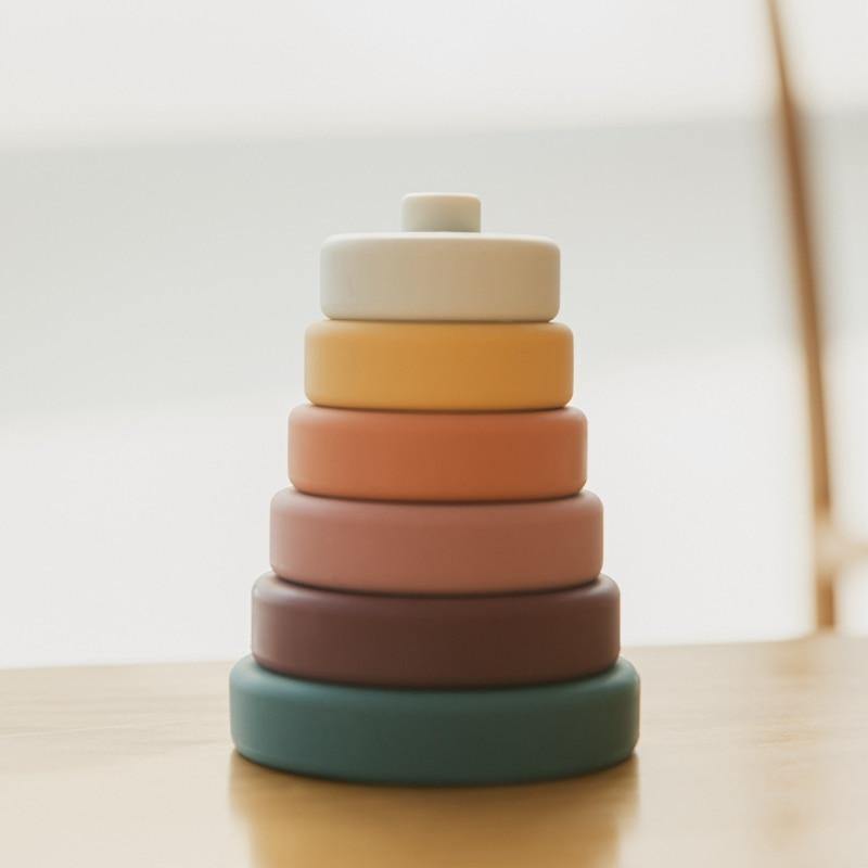 Baby Silicone Construction Stacking Smart Block Game - MaviGadget