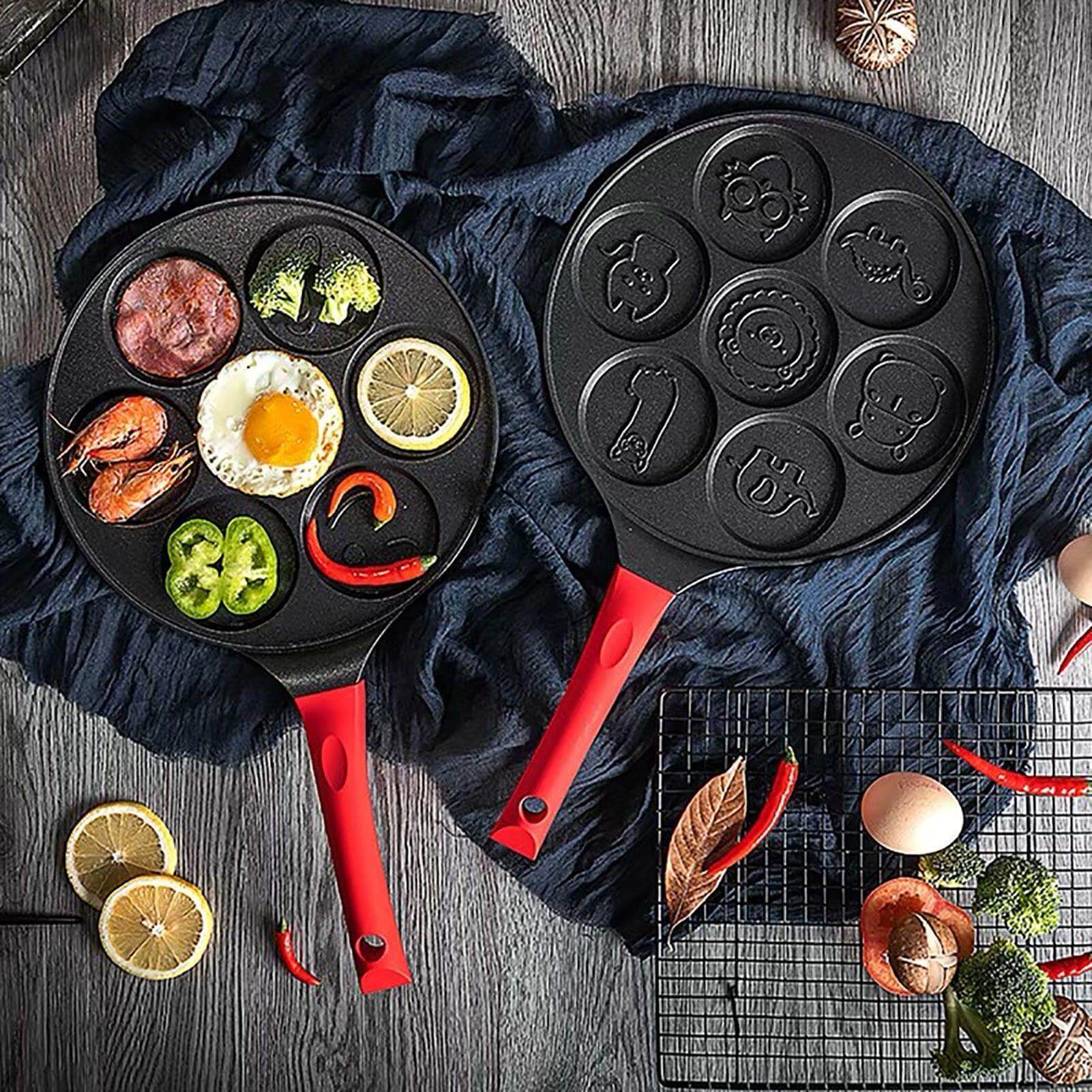 7-Shape Cartoon Animals Heavy-duty Pancake Pan - MaviGadget