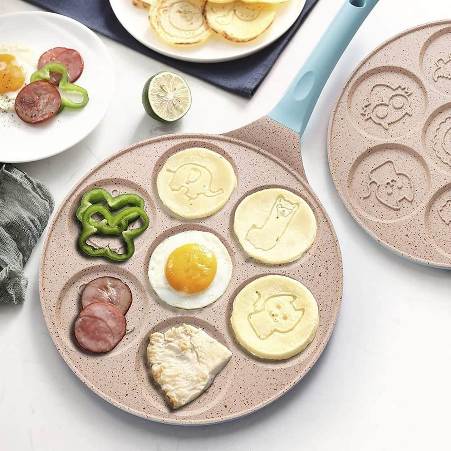 7-Shape Cartoon Animals Heavy-duty Pancake Pan - MaviGadget