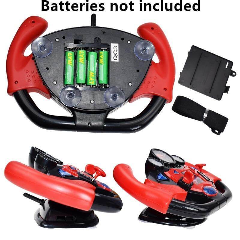 Electric Educational Car Simulation Steering Wheel Toy - MaviGadget