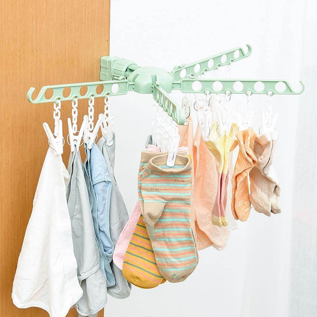 Indoor Window Foldable Clothes Drying Rack - MaviGadget