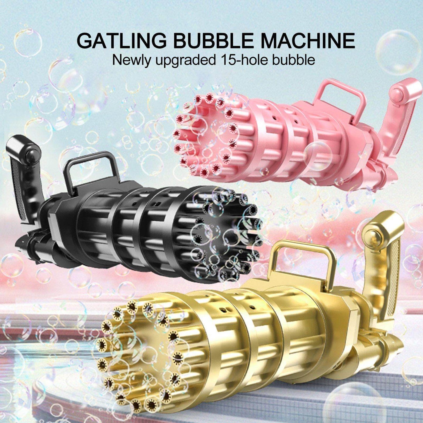 Kids Fun Game Bubble Gun Machine - MaviGadget