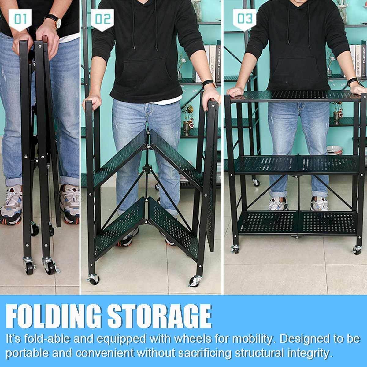 Multifunctional Foldable Storage Rack Organizer - MaviGadget