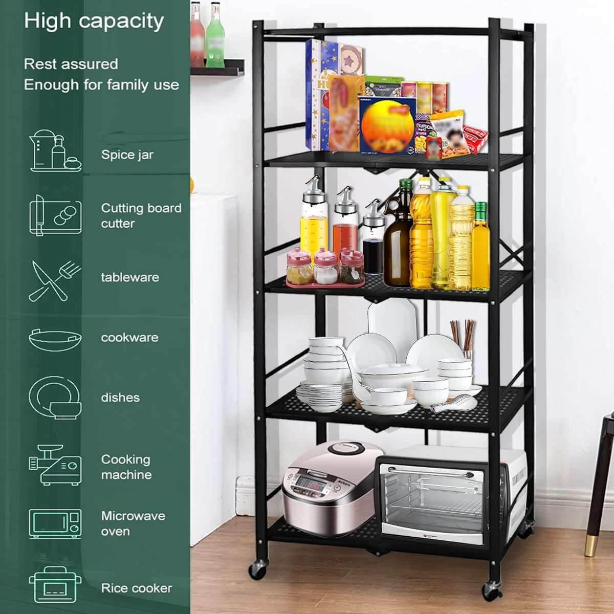Multifunctional Foldable Storage Rack Organizer - MaviGadget