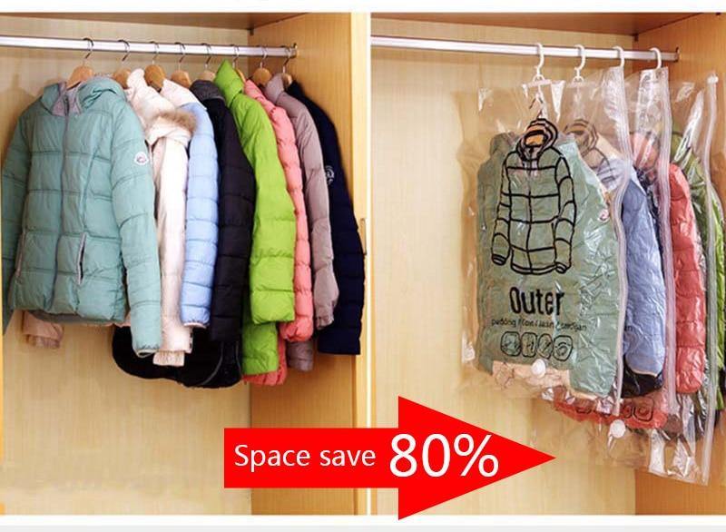 Closet Organizer Hanging Vacuum Bag - MaviGadget
