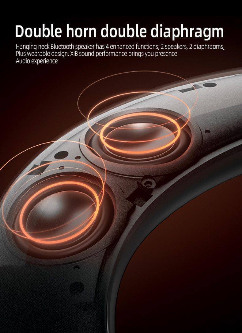 Neckband Portable Wireless Dual Speaker - MaviGadget