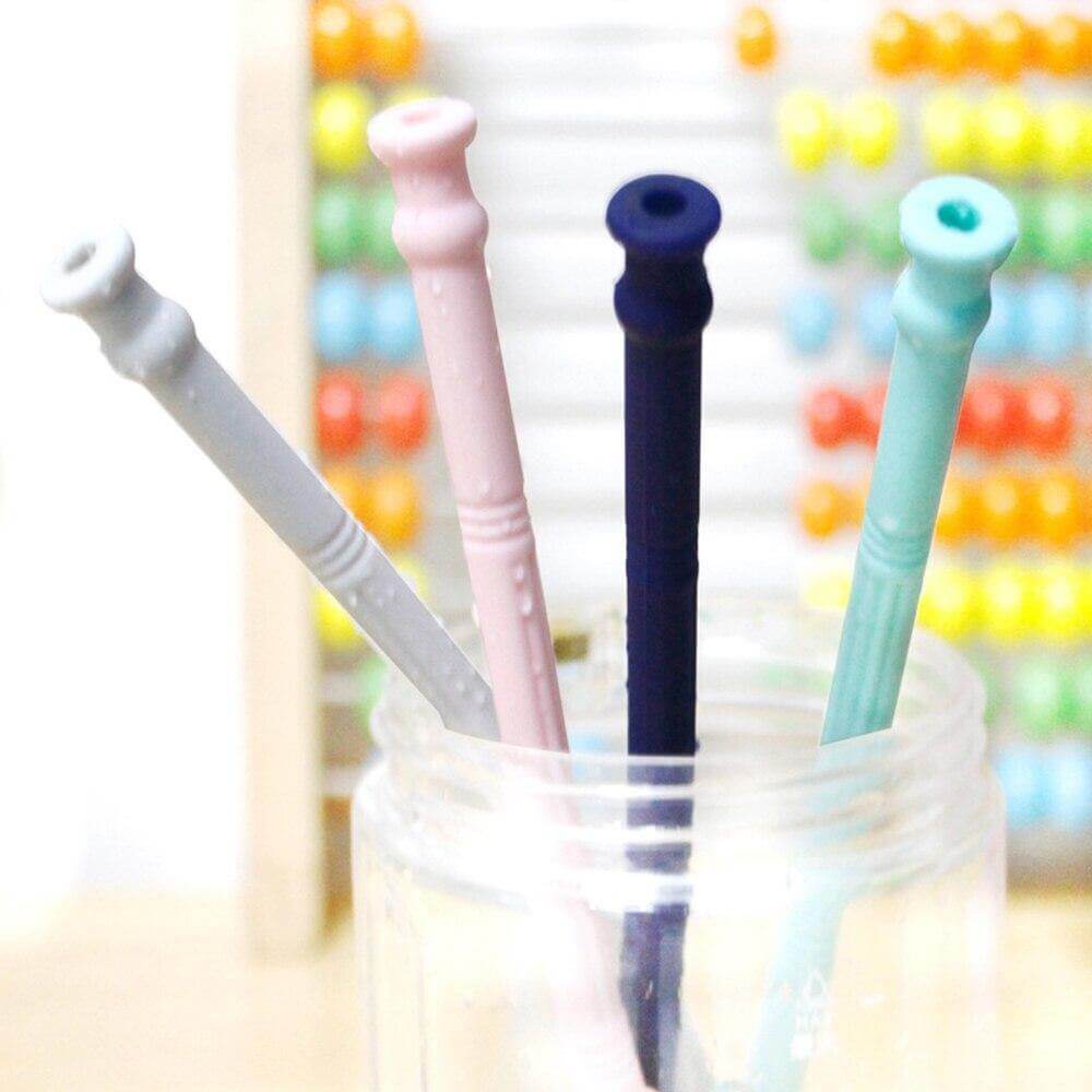 Foldable Reusable Silicone Straw - MaviGadget