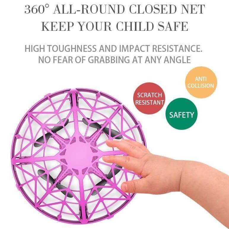 Portable Quadcopter Gesture Sensing Drone with Led Light - MaviGadget