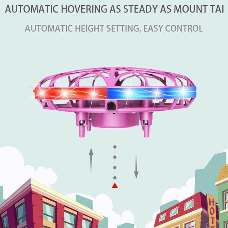 Portable Quadcopter Gesture Sensing Drone with Led Light - MaviGadget