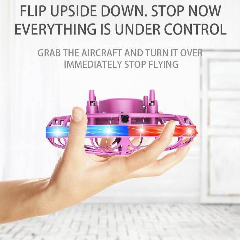 Portable Quadcopter Gesture Sensing Drone with Led Light - MaviGadget
