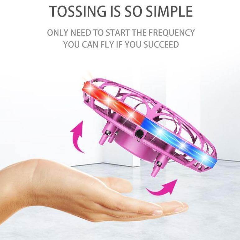 Portable Quadcopter Gesture Sensing Drone with Led Light - MaviGadget