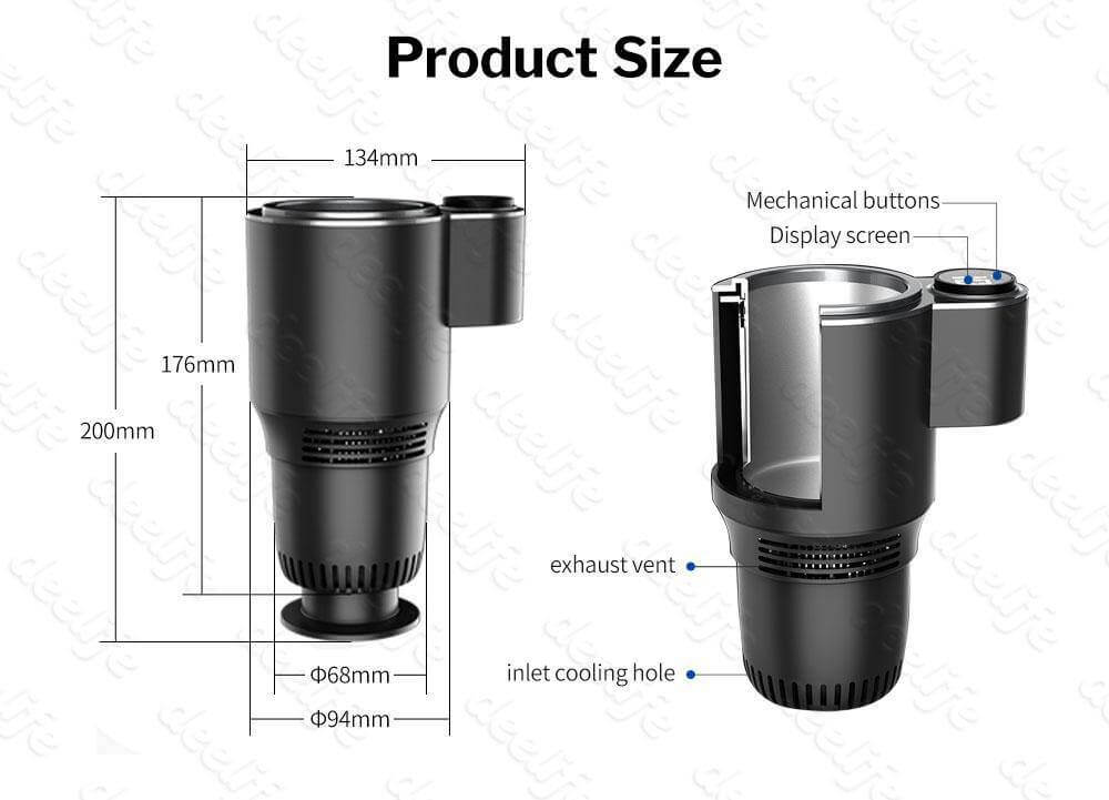2in1 Auto Car Heating Cooling Cup - MaviGadget