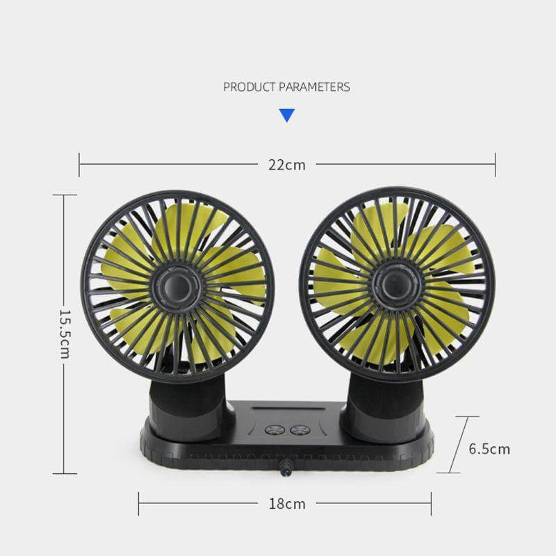 Universal Adjustable USB Dual Fan - MaviGadget
