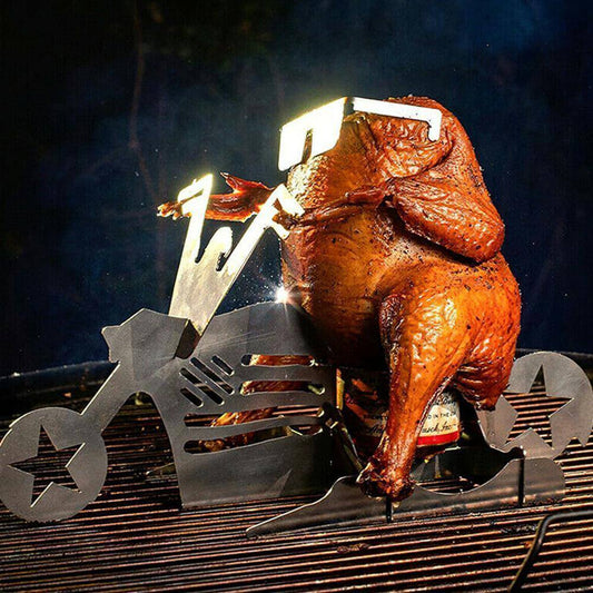 Motorcycle Chicken Grill Stand Rack - MaviGadget