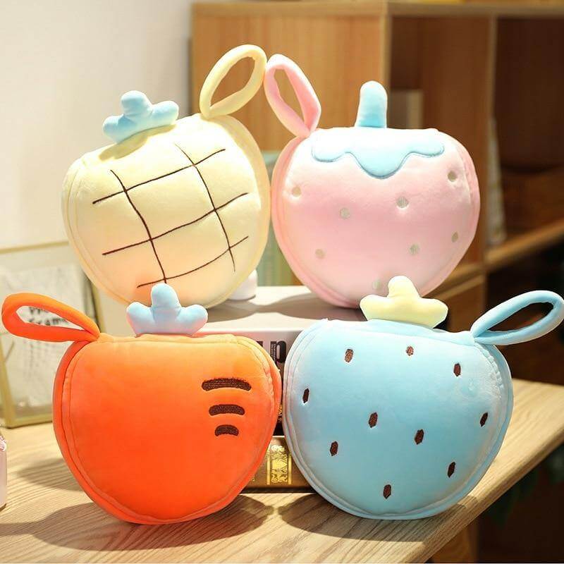 Sweet Fruits Plush Sleeping Eye Mask Bag - MaviGadget