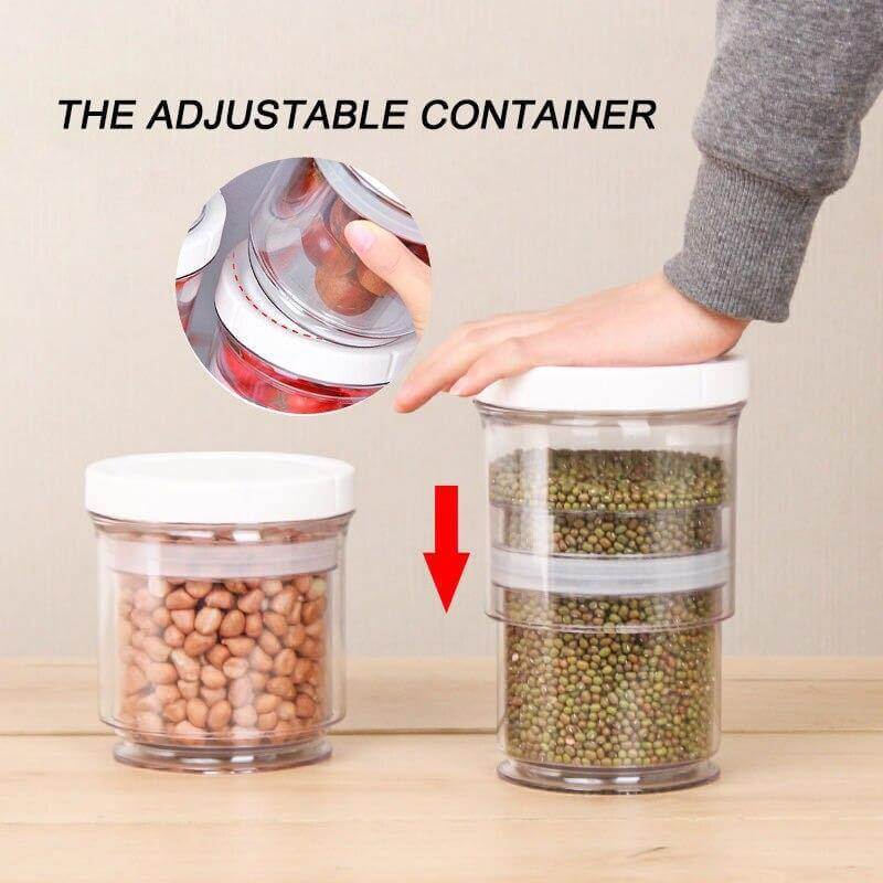 Compressible Pantry Organizer Food Jar - MaviGadget