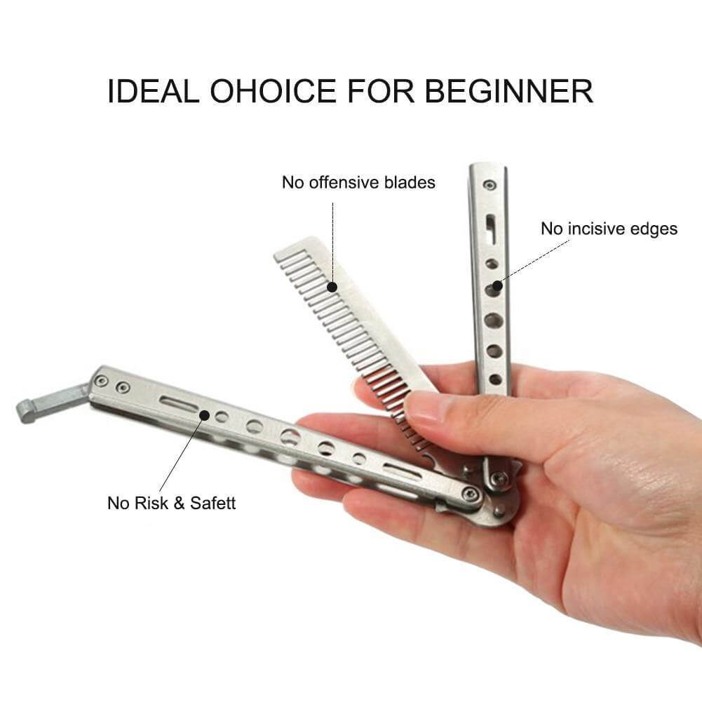 Stainless Steel Foldable Butterfly Brush - MaviGadget