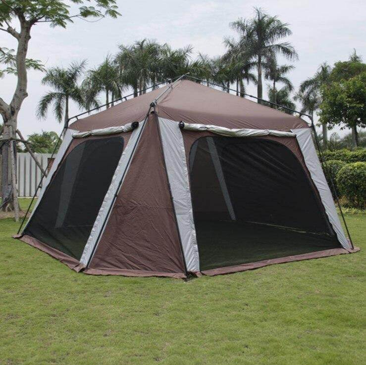 Anti-UV Oversize Silver Coating Camping Tent - MaviGadget