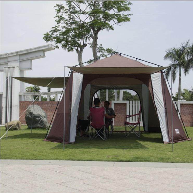 Anti-UV Oversize Silver Coating Camping Tent - MaviGadget