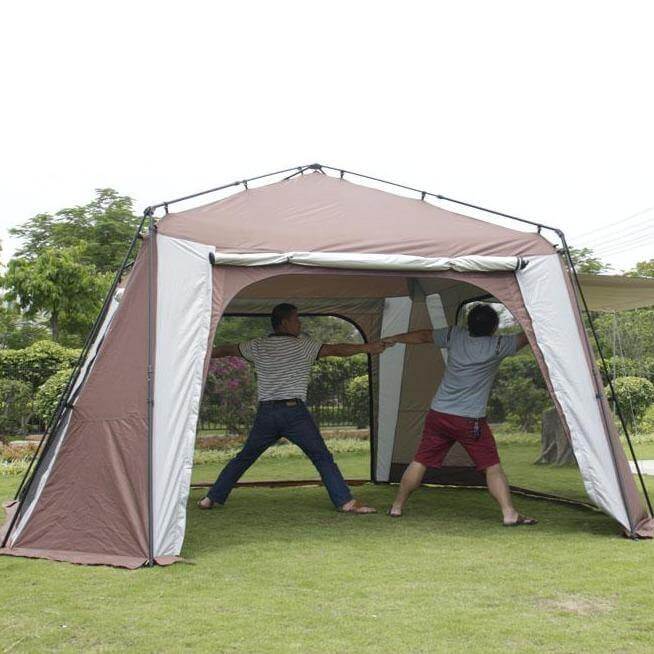 Anti-UV Oversize Silver Coating Camping Tent - MaviGadget