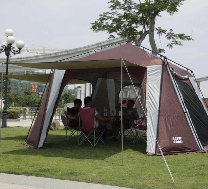 Anti-UV Oversize Silver Coating Camping Tent - MaviGadget