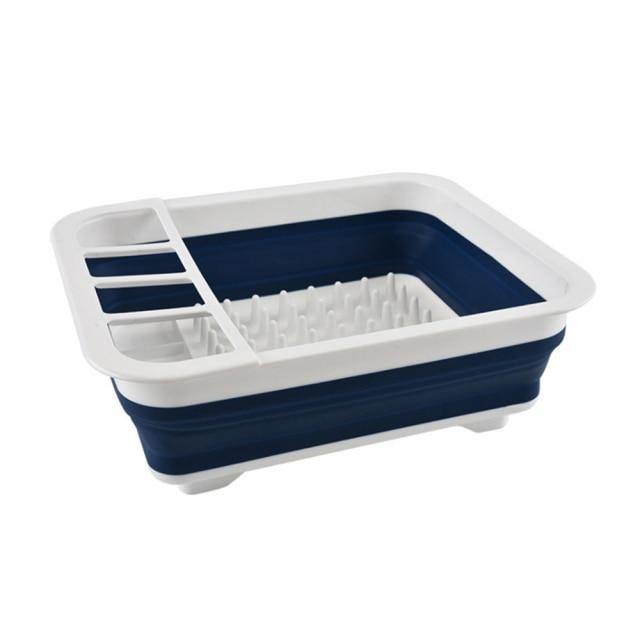 Foldable Kitchen Dish Drying Rack with Drainer - MaviGadget