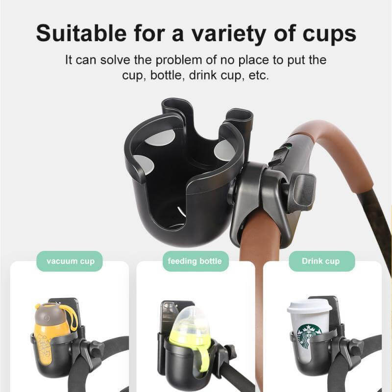 Universal Baby Stroller Parent Cup & Phone Holder - MaviGadget