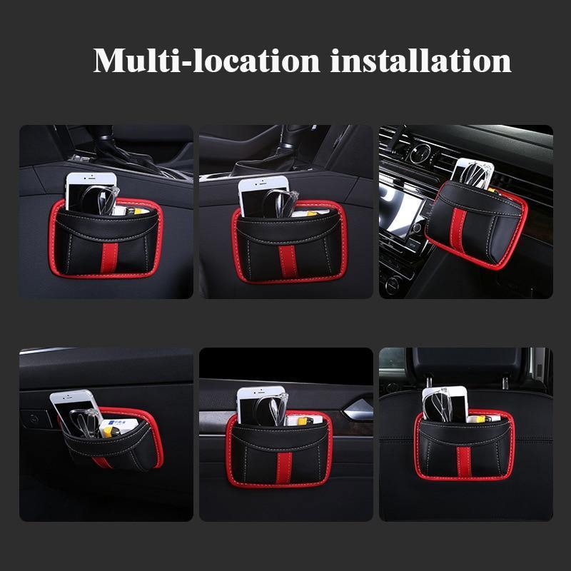 Car Mini Leather Storage Box - MaviGadget