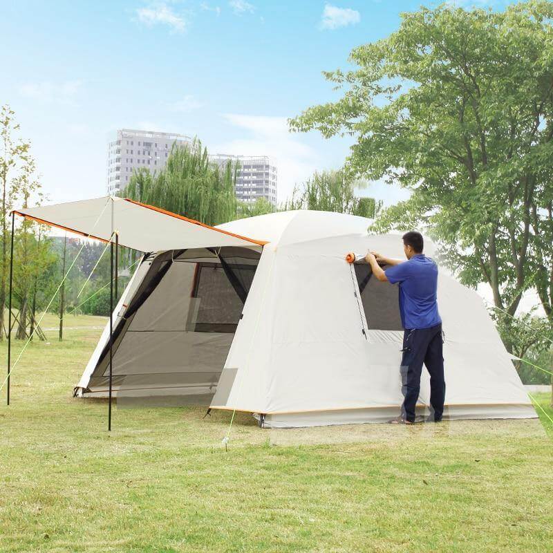 Rainproof Double Layer Sun-Shading Camping Tent - MaviGadget