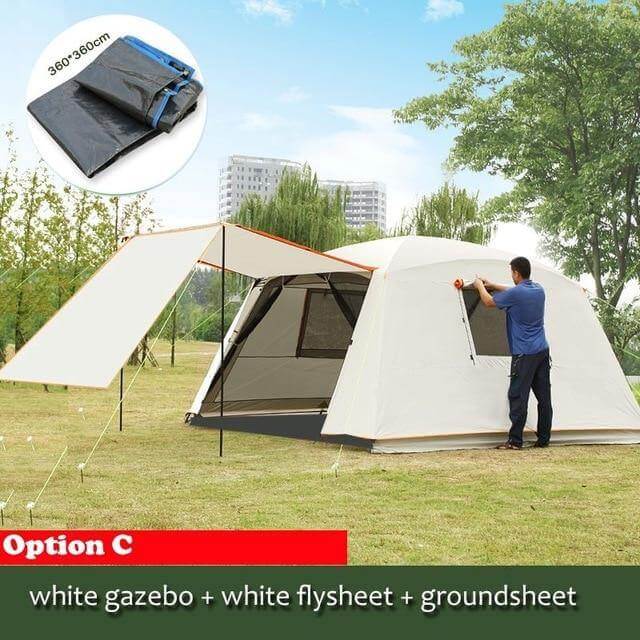 Rainproof Double Layer Sun-Shading Camping Tent - MaviGadget