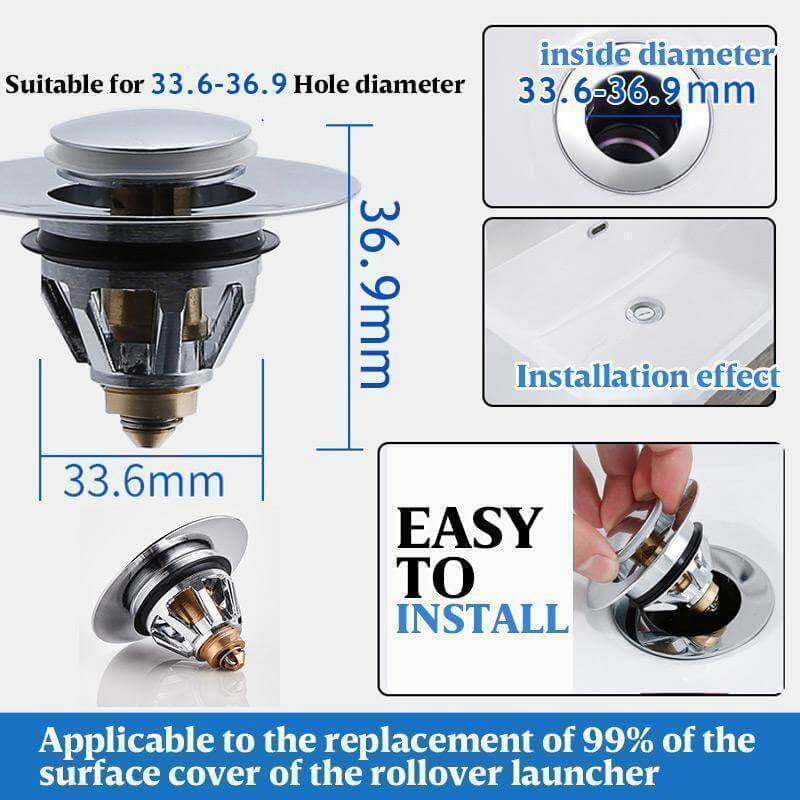 Universal Pop-Up Sink Drain Filter Plug - MaviGadget