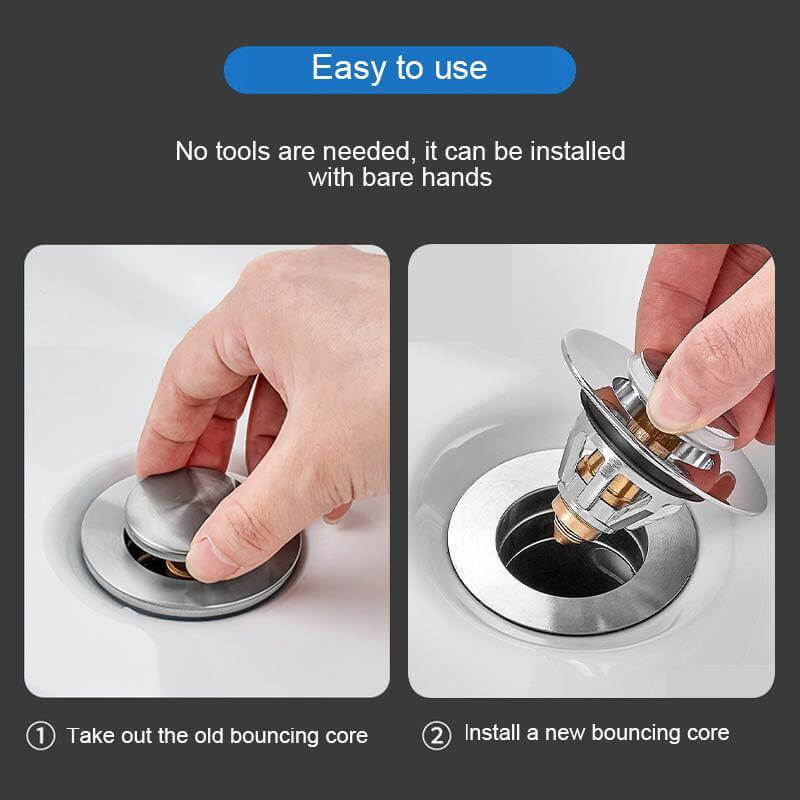 Universal Pop-Up Sink Drain Filter Plug - MaviGadget