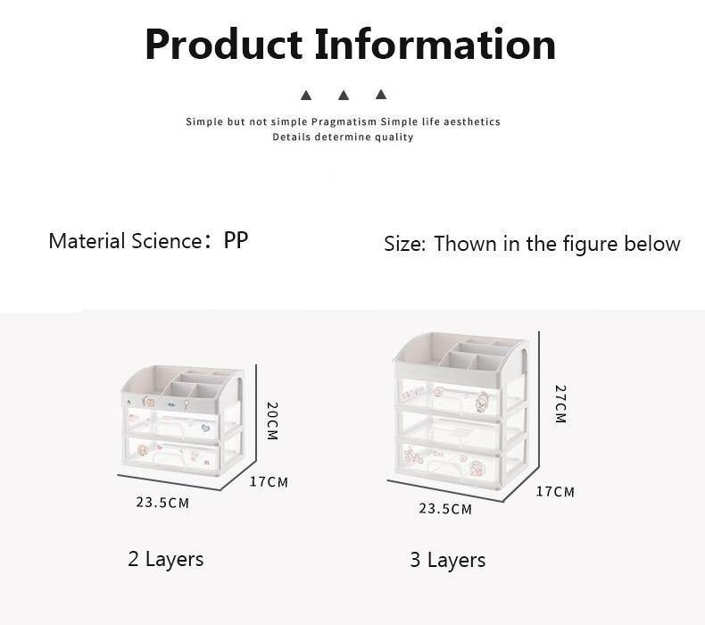 Large Capacity Cosmetic Storage Box - MaviGadget