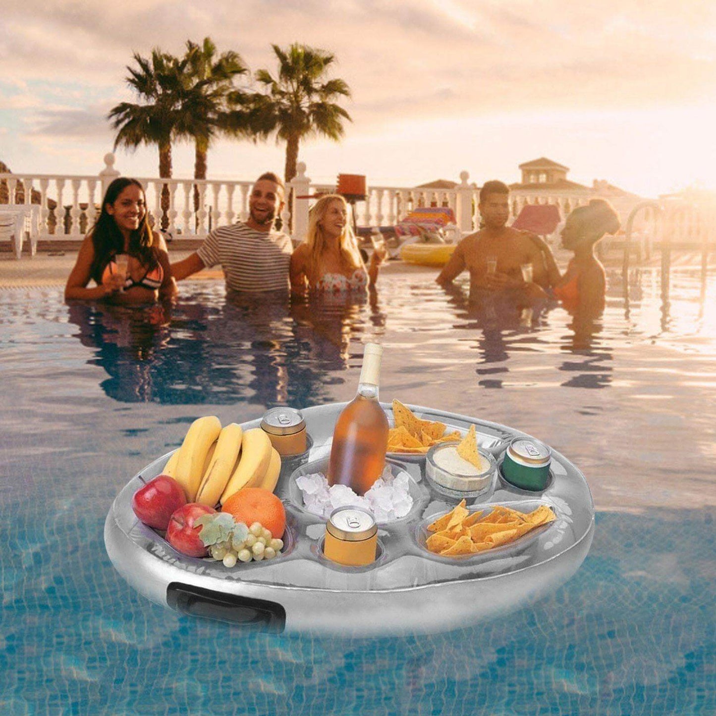 Inflatable Summer Pool Party Floating Tray - MaviGadget