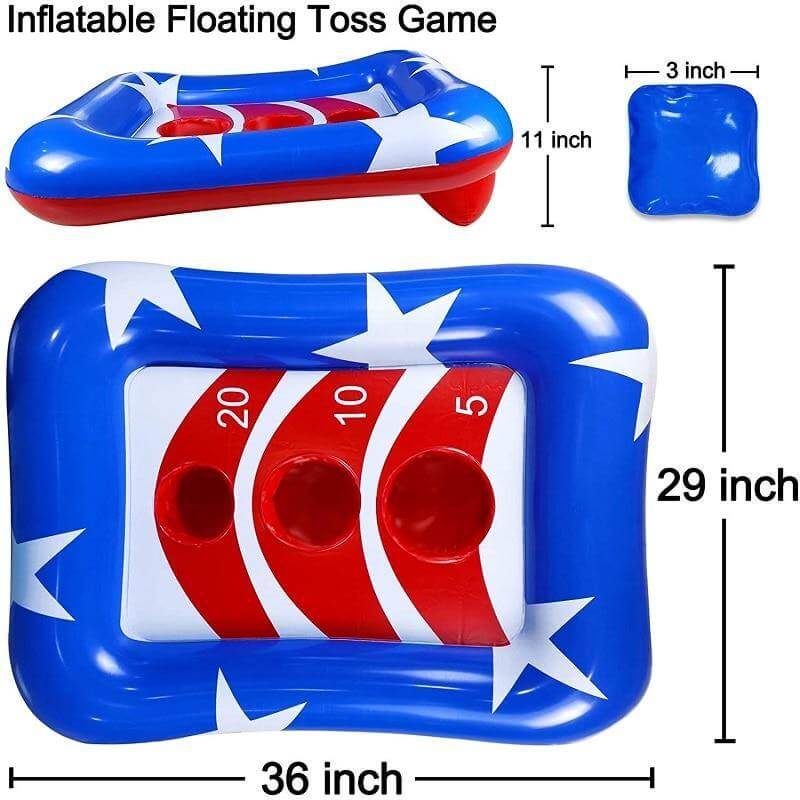 Summer Inflatable Ring Toss Pool Game - MaviGadget