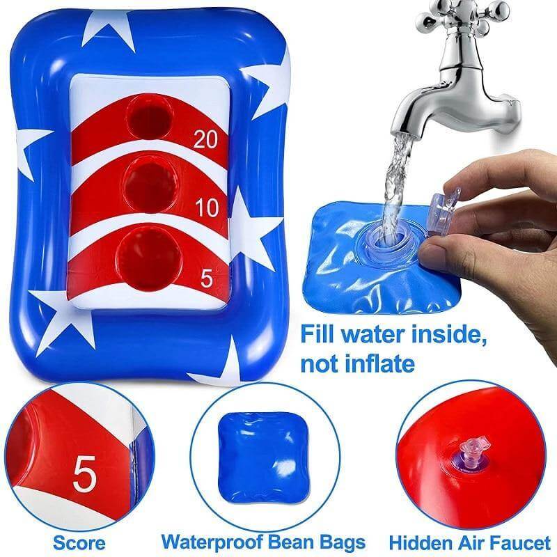 Summer Inflatable Ring Toss Pool Game - MaviGadget