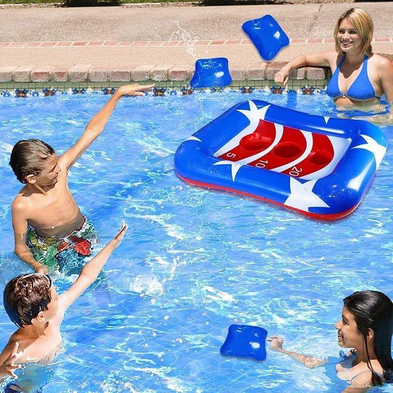 Summer Inflatable Ring Toss Pool Game - MaviGadget