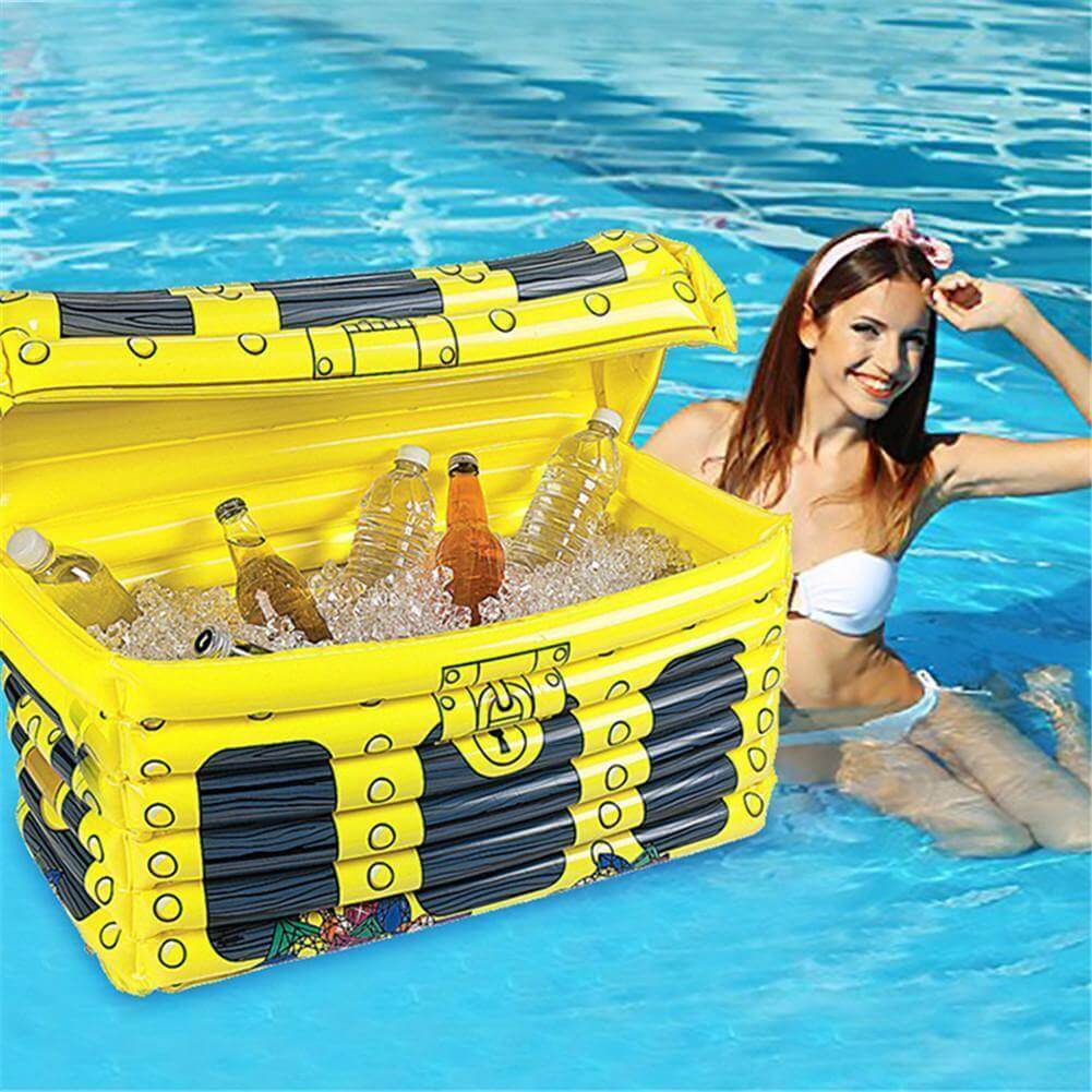 Inflatable Treasure Chest Beverage Cooler - MaviGadget