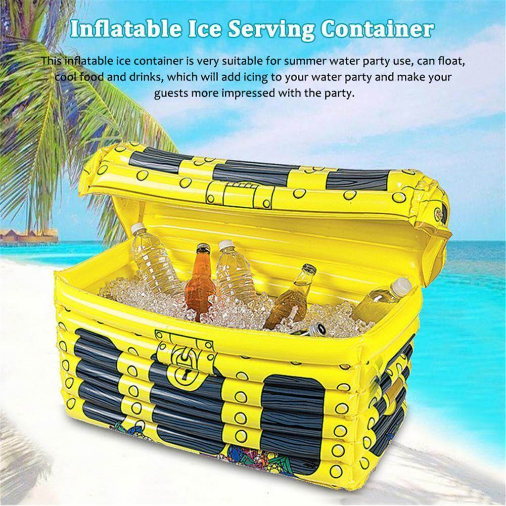 Inflatable Treasure Chest Beverage Cooler - MaviGadget