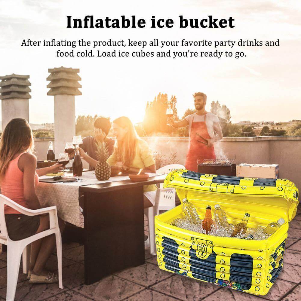 Inflatable Treasure Chest Beverage Cooler - MaviGadget