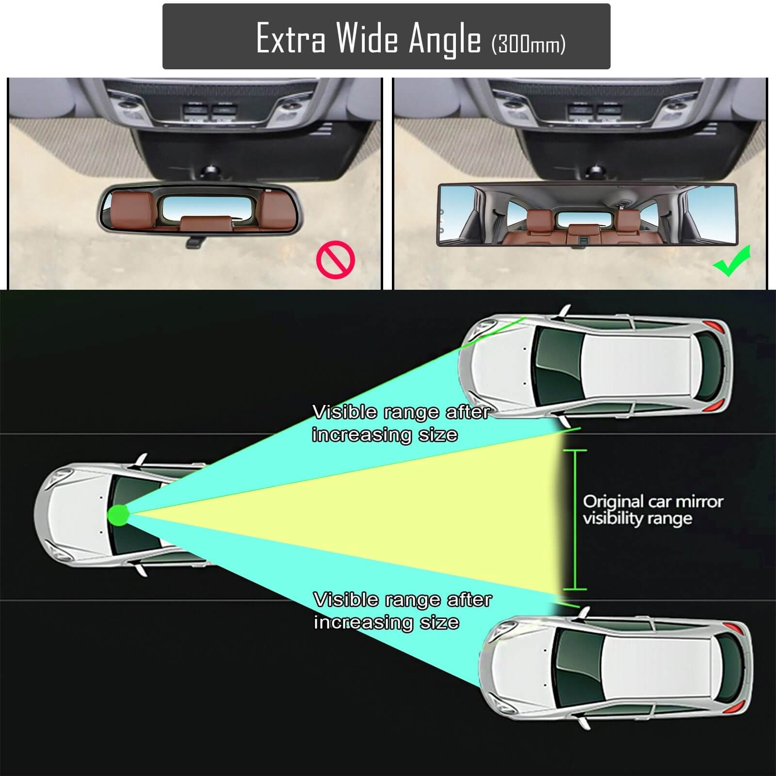 Universal Panoramic Rearview Mirror - MaviGadget