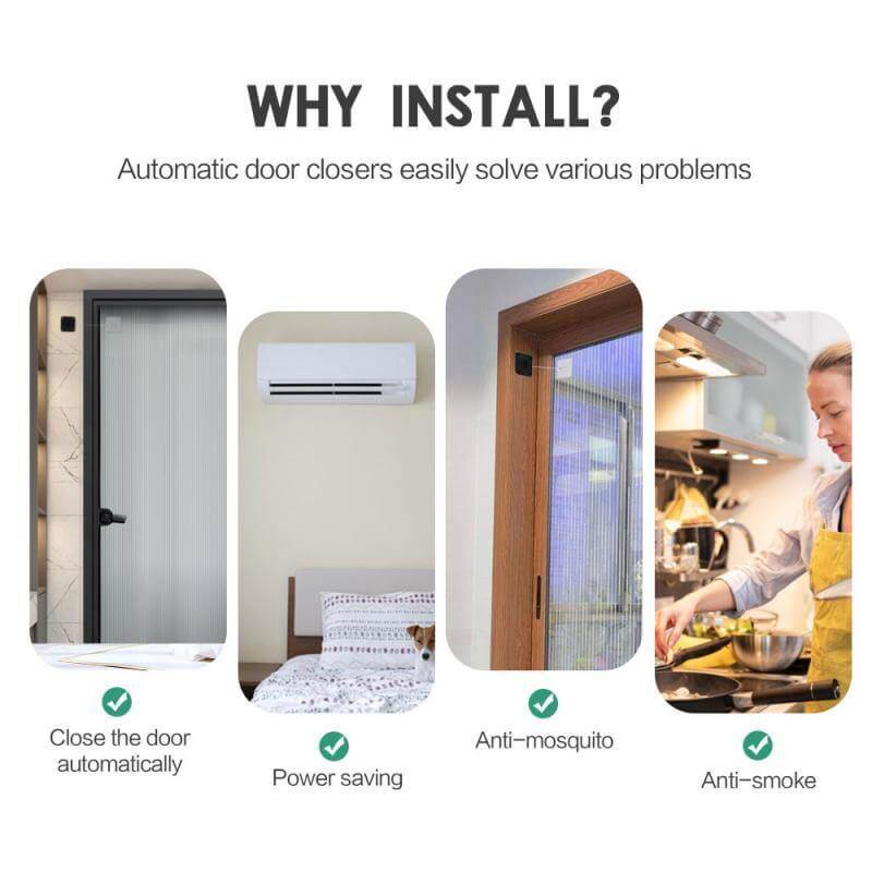 No Punch Automatic Door Closer - MaviGadget