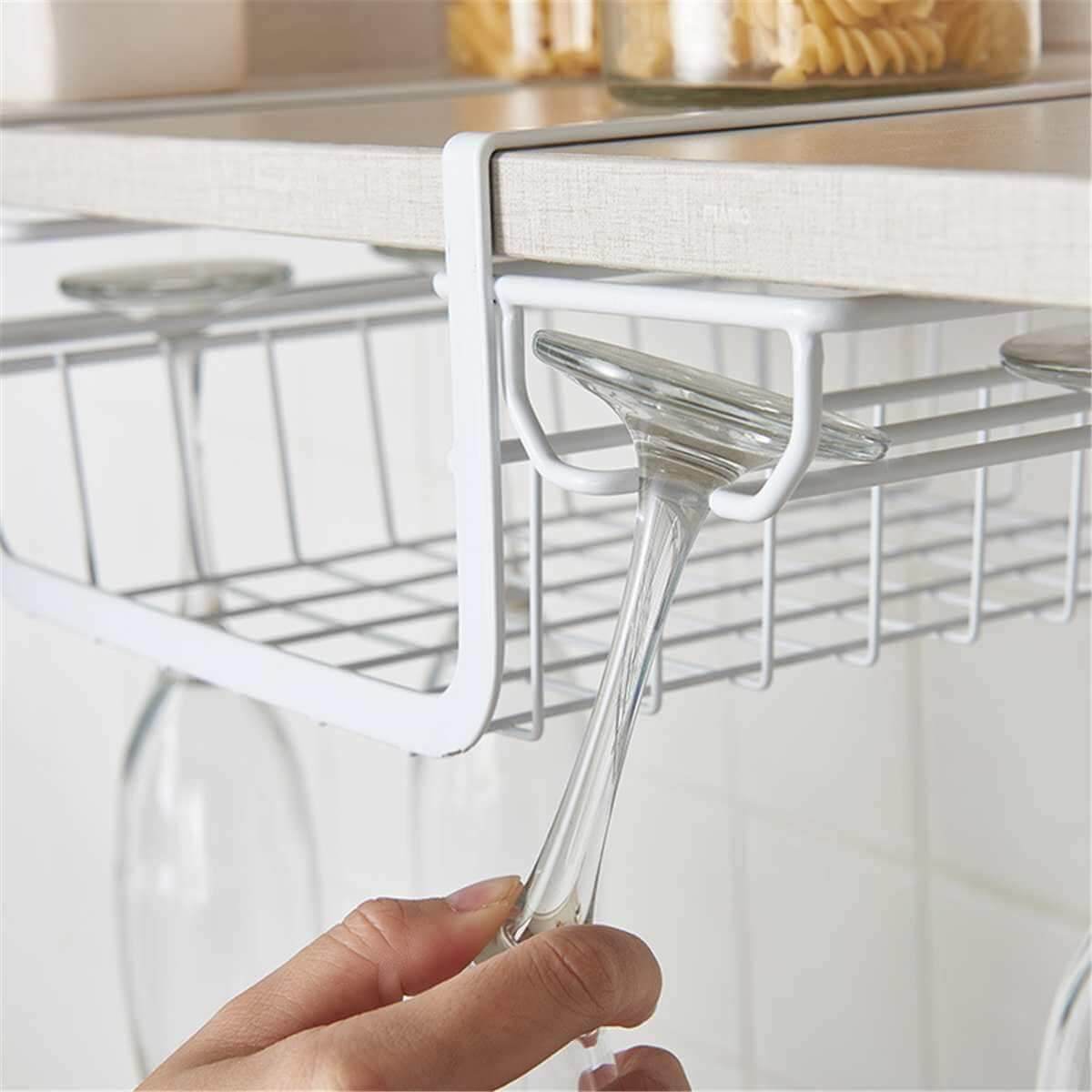 Under Cabinet Glass Holder Rack - MaviGadget