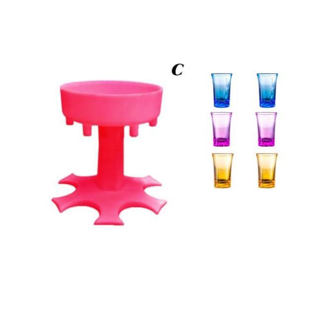 6-Shot Portable Party Time Fun Drink Dispenser - MaviGadget