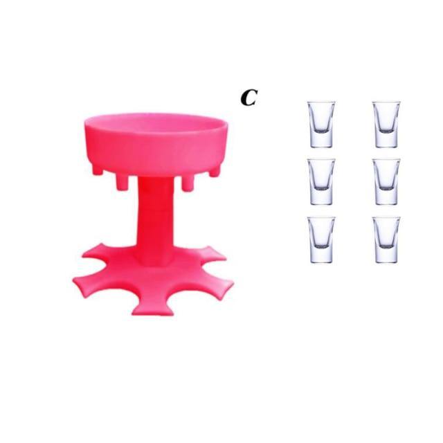 6-Shot Portable Party Time Fun Drink Dispenser - MaviGadget