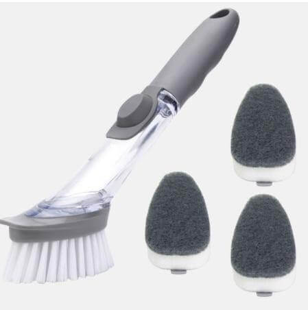 2in1 Liquid Dispenser Dish Washing Brush - MaviGadget