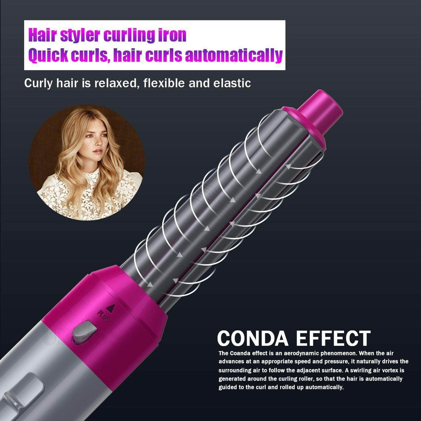 5in1 Negative Ion Hair Straightener Curler - MaviGadget